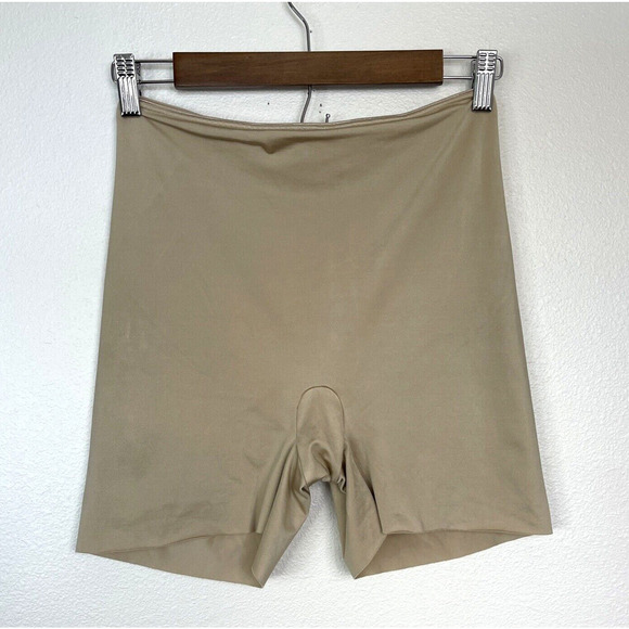 Spanx Simplicity Shapewear Shorts Womens Size L Tan Nude High Waist - Picture 1 of 7